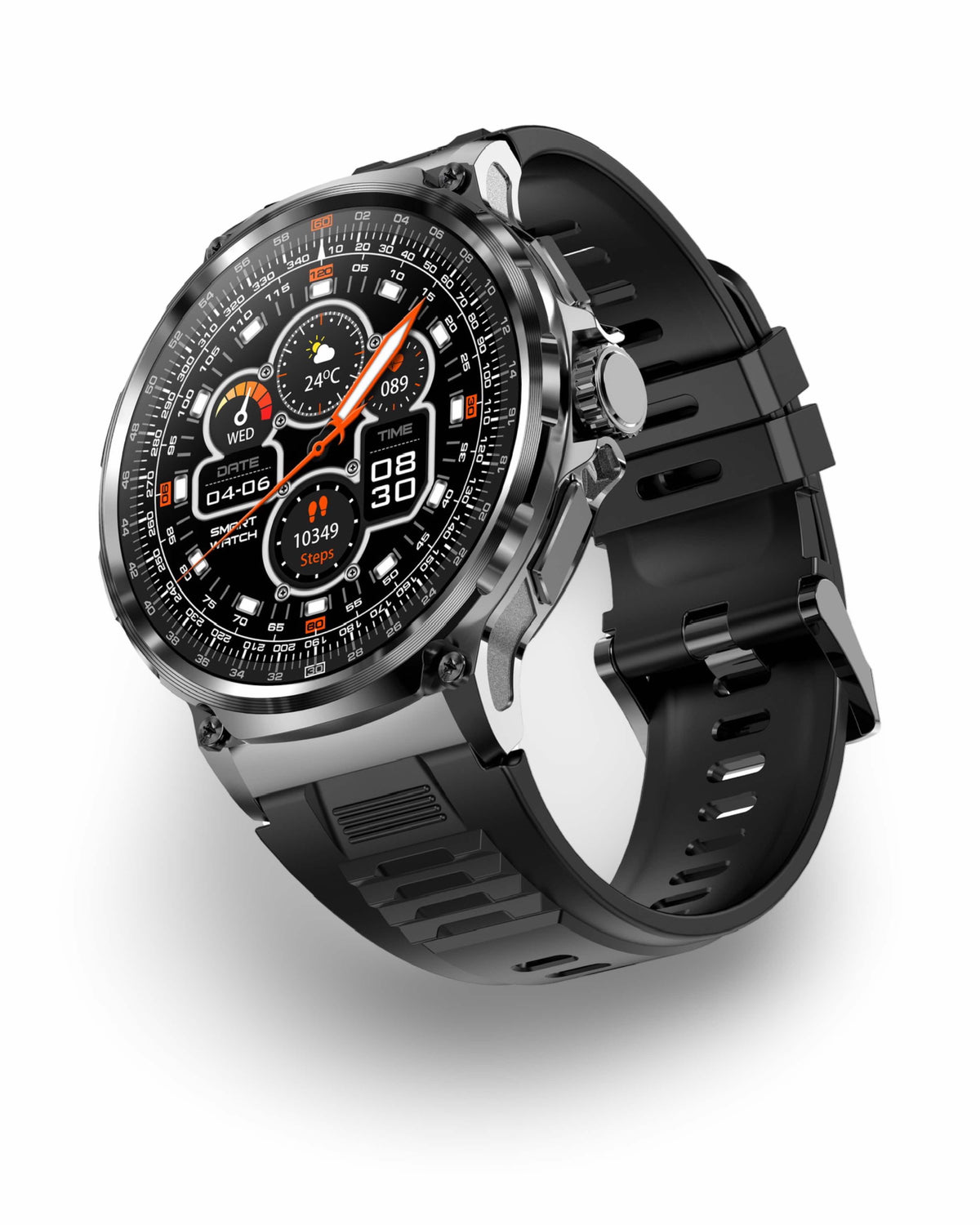 ZE™ Pulse Smartwatch | Expansive Display, Real Time Health and BP Monitoring