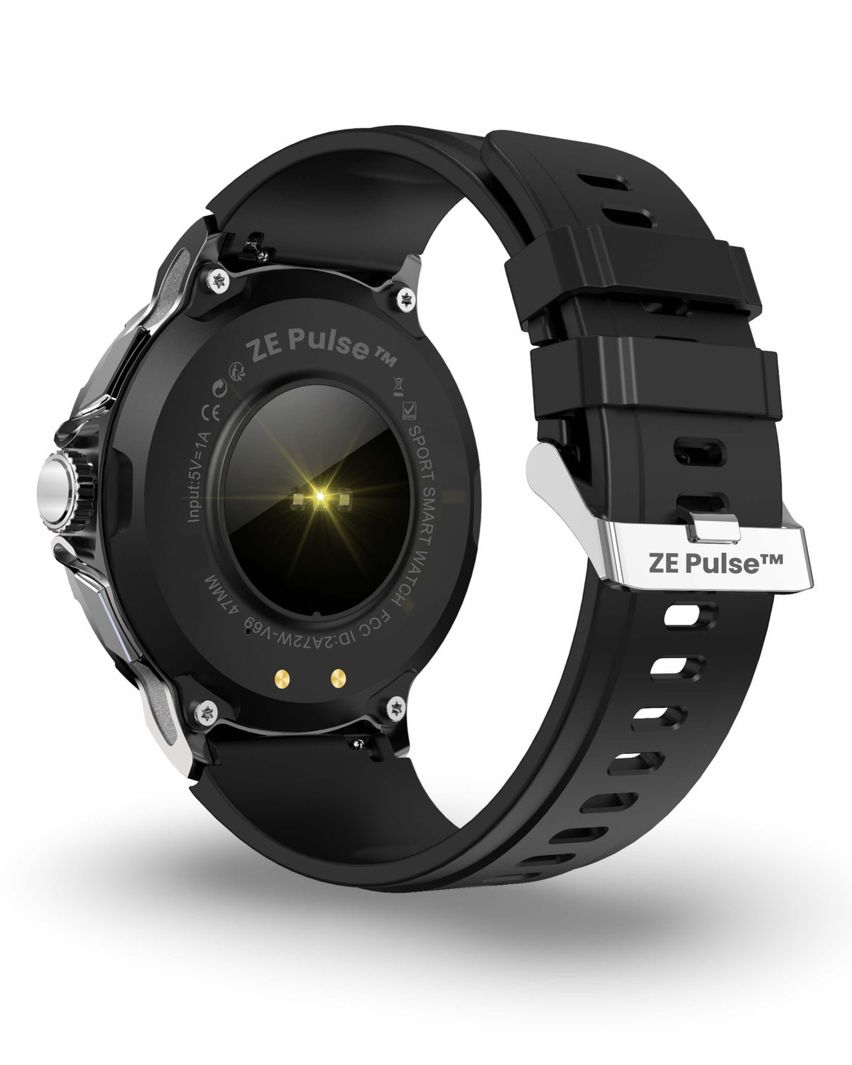 ZE™ Pulse Smartwatch | Expansive Display, Real Time Health and BP Monitoring