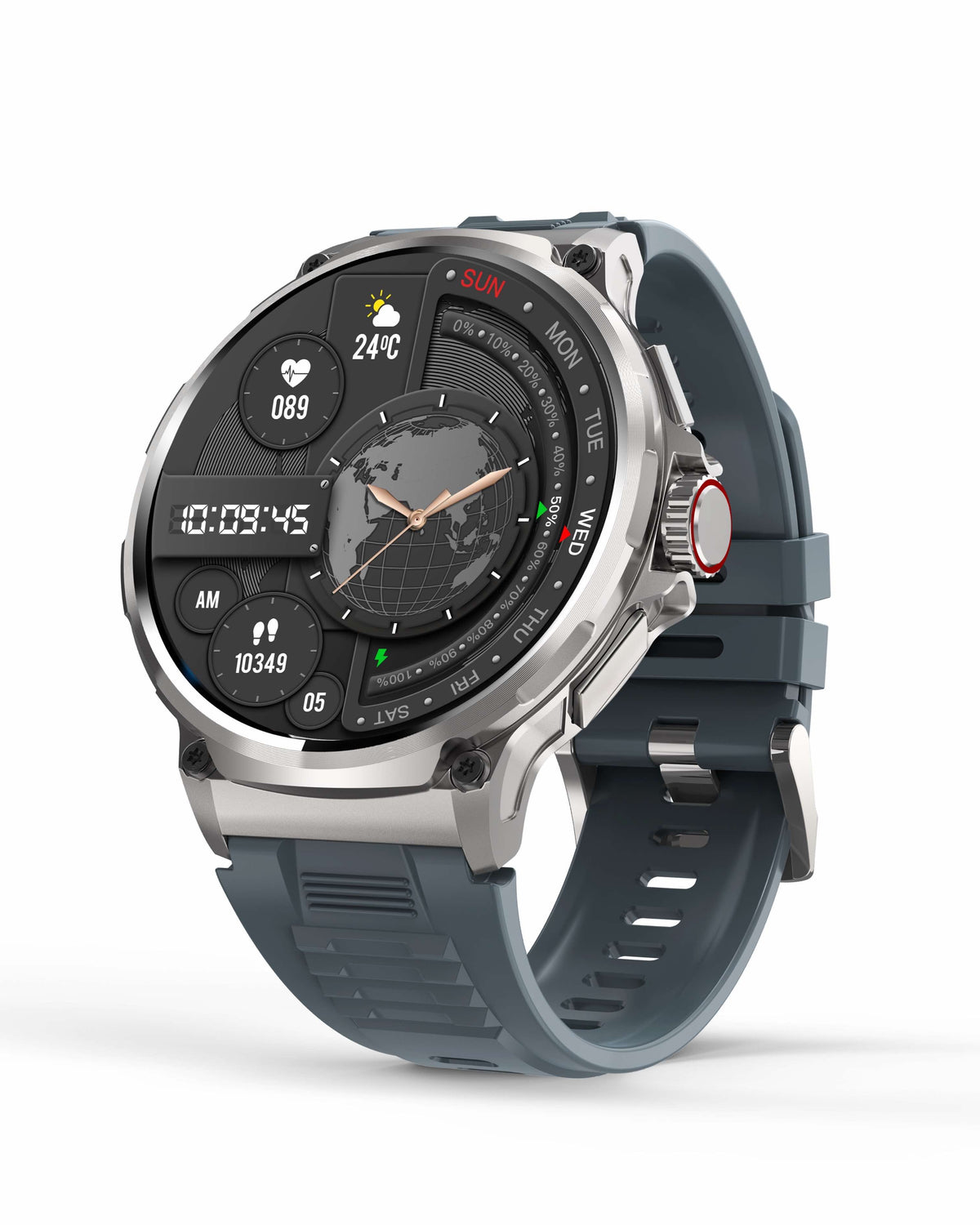 ZE™ Pulse Smartwatch | Expansive Display, Real Time Health and BP Monitoring