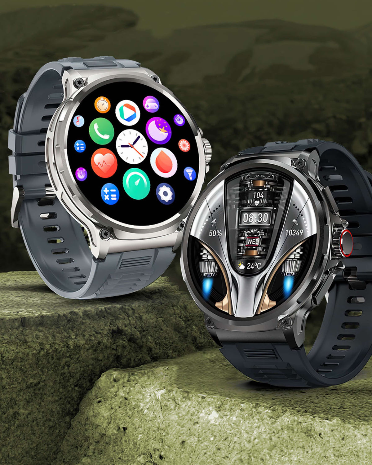 ZE™ Pulse Smartwatch | Expansive Display, Real Time Health and BP Monitoring